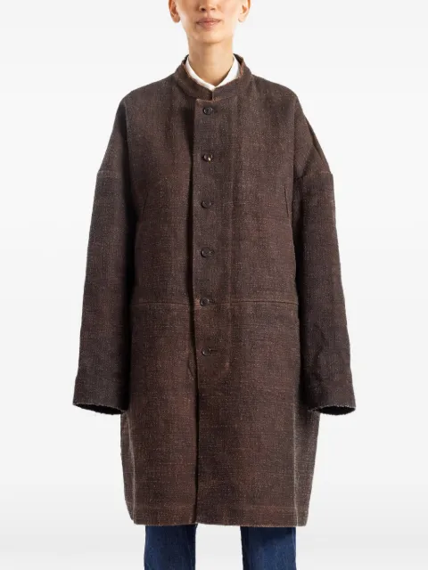 COTTLE button-up coat Brown CT003