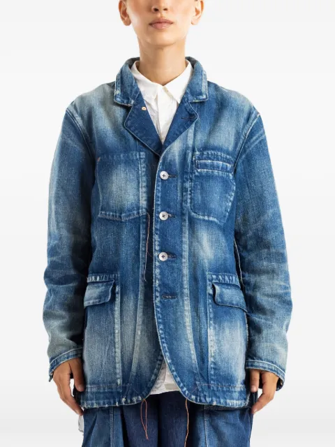 COTTLE faded-effect jacket Blue JK024