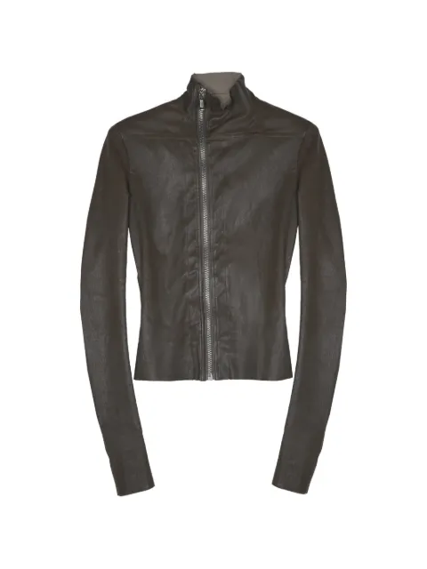 Rick Owens Gary leather jacket Brown RP02F5701
