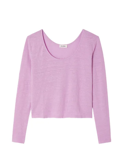 American Vintage Dualy long-sleeve T-shirt Purple DUA02B