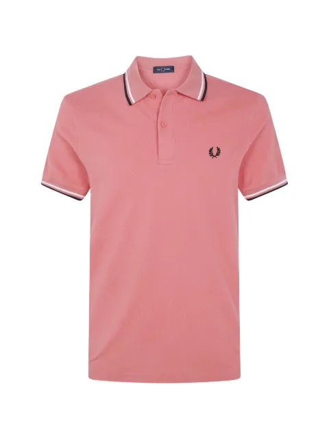 Fred Perry embroidered-logo polo shirt Pink FPM3600P58