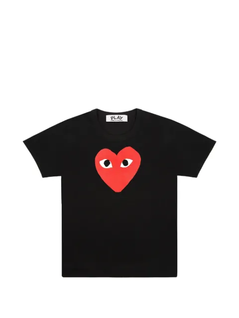 Comme Des Garçons Play Play heart-print T-shirt Black AXT112051