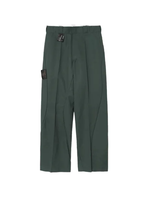 Undercover pleated panelled trousers Green UC1F4508SS26