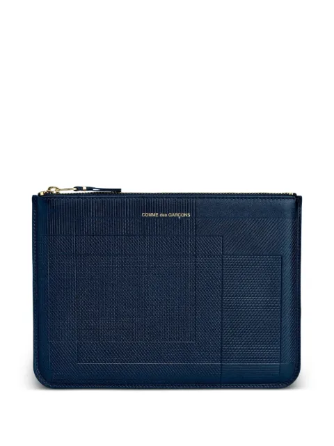 Comme Des Garçons Wallet Intersection zip pouch Blue DSA5100LS00NAVY