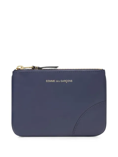 Comme Des Garçons Wallet logo-print zip-top pouch Blue DSA810000NAVY