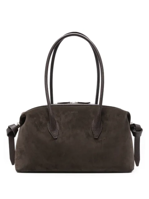 Yuzefi Brioche Duffle suede leather shoulder bag Brown YUZSS26HBBDS029