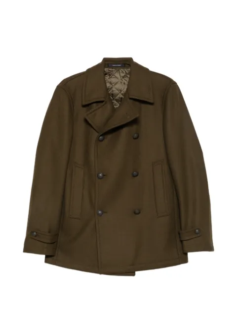 Tagliatore double-breasted buttoned jacket Green MONACOF770069