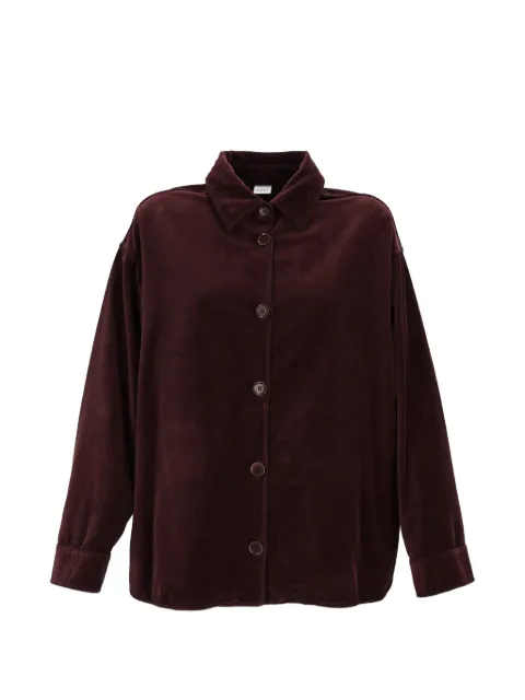 ASPESI corduroy button-down jacket Brown G0951V548