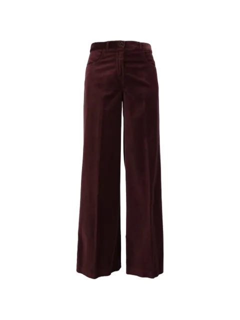 ASPESI corduroy wide-leg trousers Brown G0156V548