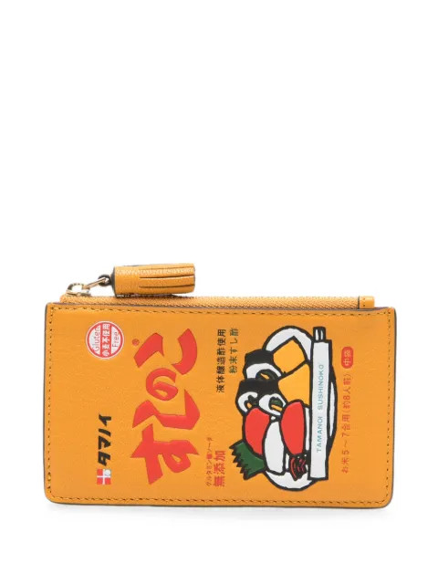 Anya Hindmarch Sushi No Ko leather card holder Yellow 208246