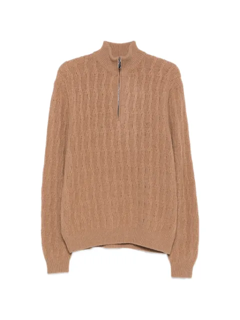 ETRO quarter-zip sweater Brown MRKF0115AU12P