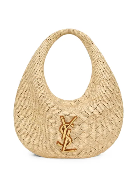 Saint Laurent Loulou woven-design YSL shoulder bag Neutrals 868740GAAGT