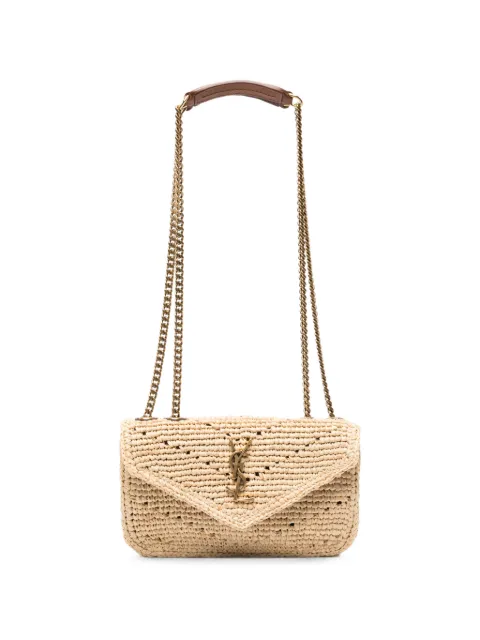 Saint Laurent mini Lou Lou logo-detail shoulder bag Neutrals 868563GAAFY