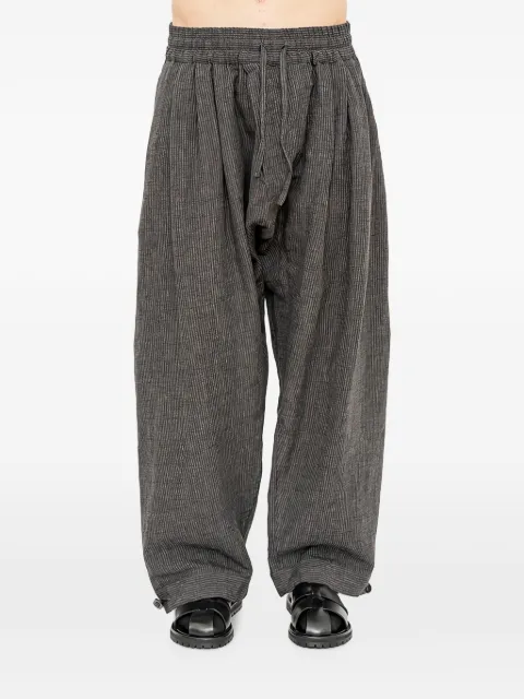 Jan Jan Van Essche triple-pleated loose-fit trousers Grey TRIPLEPLEATEDLOOSETROUSERSWITHELASTICWAIST