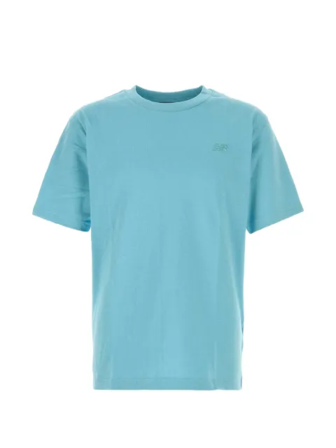 New Balance logo-embroidered cotton T-shirt Blue MT41533
