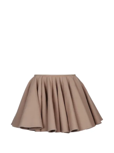 Alaïa pleated mini skirt Neutrals AA9J2302W027A