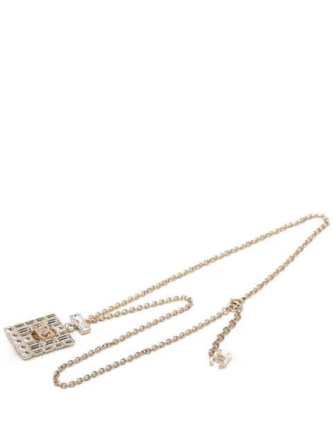 CHANEL Pre-Owned 2024 CC Gold Plated Strass Perfume Bottle Pendant Necklace costume necklace Gold 9O6TJDC9R6KJXD8N