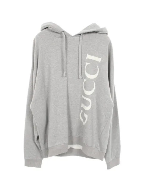 Gucci Pre-Owned 2010s logo print hoodie Grey 1083955