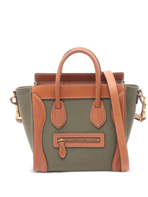 Celine Pre-Owned 2010s Luggage Nano handbag Green 1084542