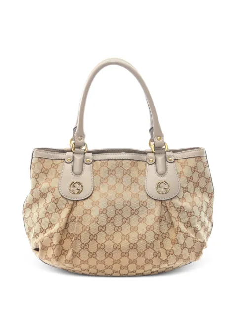 Gucci Pre-Owned 2000s Scarlet GG-canvas tote bag Neutrals 1084776