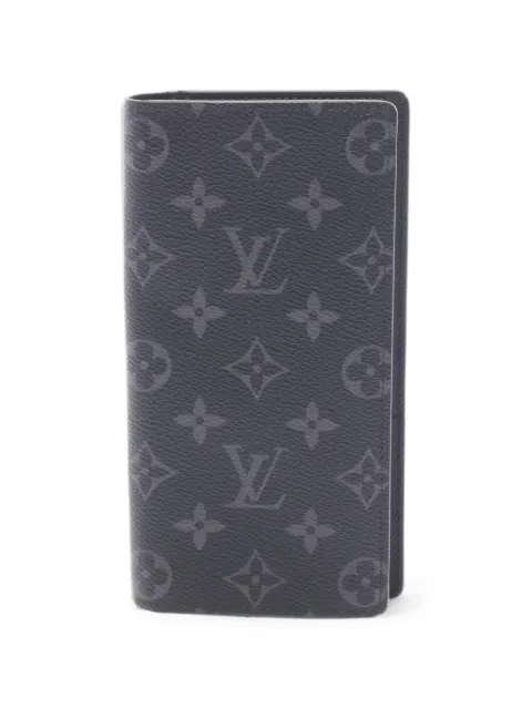 Louis Vuitton Pre-Owned 2021s Brazza Monogram Eclipse wallet Grey 1085360