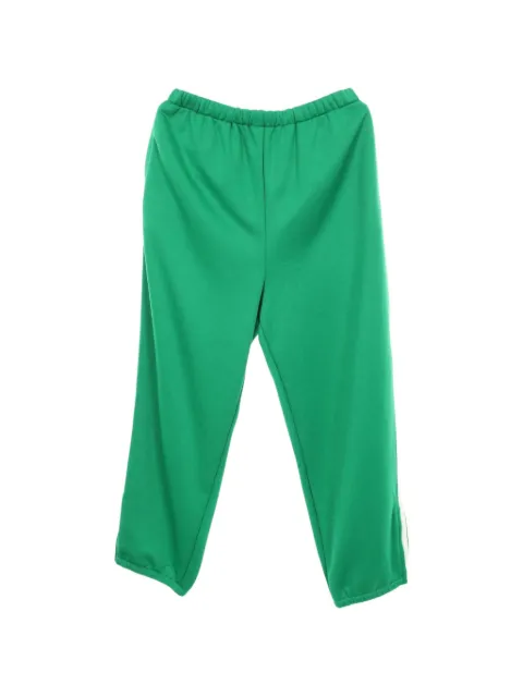 Gucci Pre-Owned 2010s side-line track pants Green 1083998