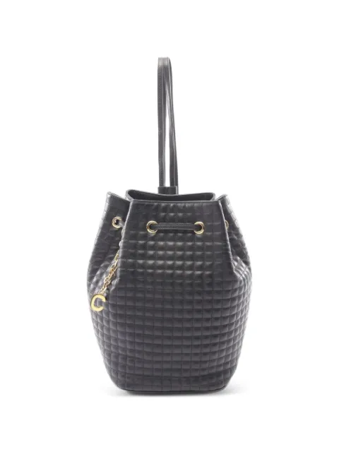 Celine Pre-Owned 2010s Small C-charm quilted backpack Black 1084587