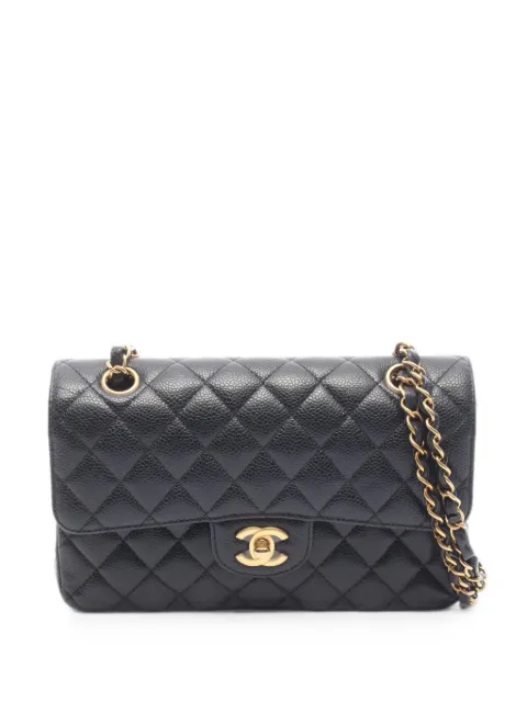 CHANEL Pre-Owned 2010s Classic Double Flap cross body bag Black 1083694