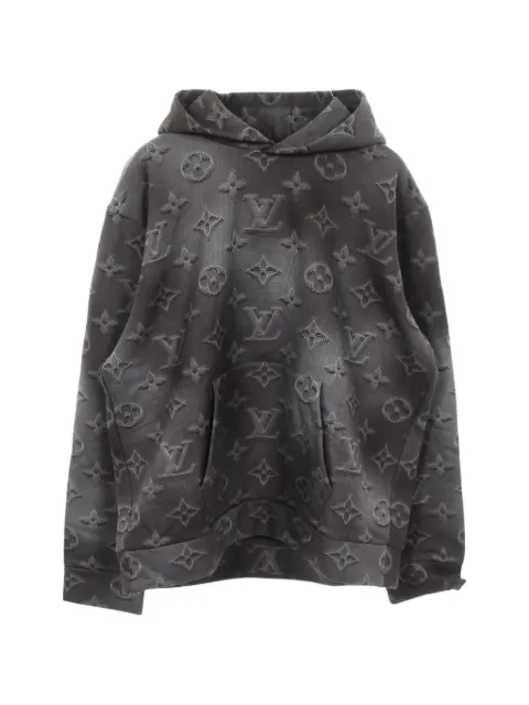 Louis Vuitton Pre-Owned 2010s 3D Monogram hoodie Black 1083422