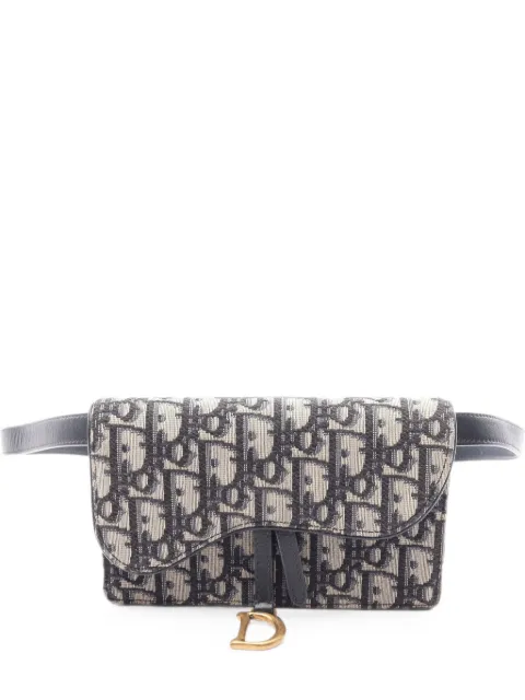 Christian Dior Pre-Owned 2000s Saddle Oblique belt bag Blue 1083834