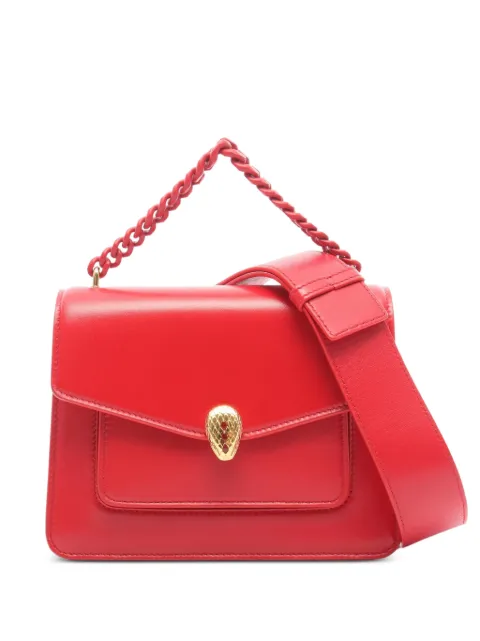 Bvlgari Pre-Owned 2010s Serpenti Forever chain mini handbag Red 1083745