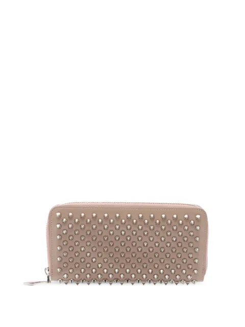 Christian Louboutin Pre-Owned 2000s Panettone spike-stud wallet Neutrals 1083341