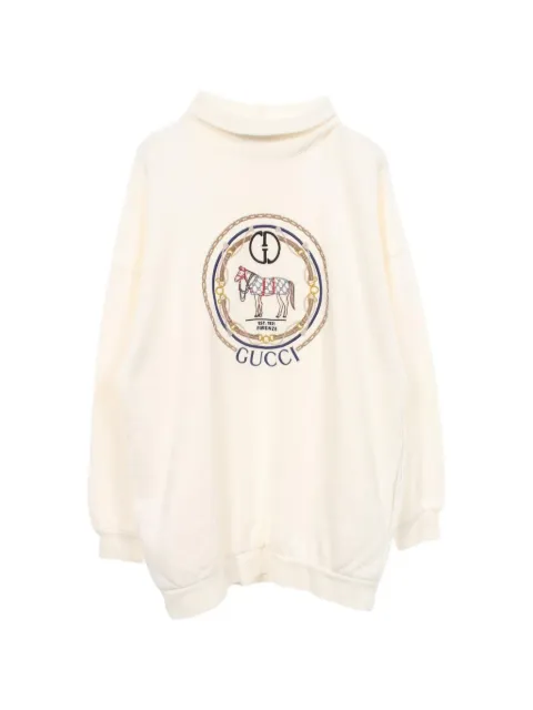 Gucci Pre-Owned 2010s Interlocking G high-neck sweater Neutrals 1083999