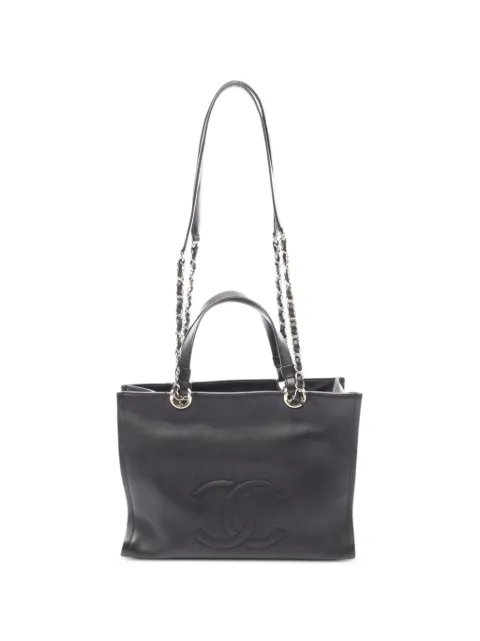 CHANEL Pre-Owned Coco-mark chain tote bag Black 1084531JK0K7E87