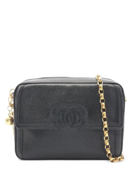 CHANEL Pre-Owned 1991-1994 Coco mark chain shoulder bag Black 10848532659609