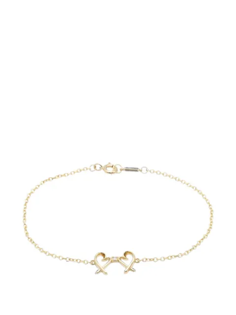 Tiffany & Co Eyewear 2010s Double Loving Heart diamond bracelet Gold 1084282