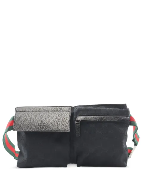Gucci Pre-Owned 2010s GG-canvas belt bag Black 1084783