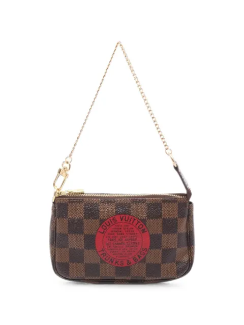 Louis Vuitton Pre-Owned 2008 Damier Ebene mini Pochette Accessoires handbag Brown 1084552FL0088