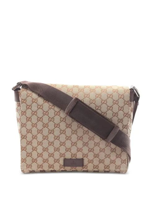Gucci Pre-Owned 2000s GG canvas shoulder bag Neutrals 1084586