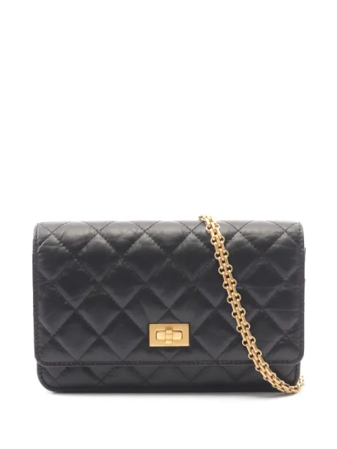 CHANEL Pre-Owned 2.55 matelassé chain shoulder bag Black 1084392NH98XNA2