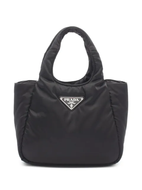 Prada Pre-Owned 2010s Re-Nylon padded tote bag Black 1083748