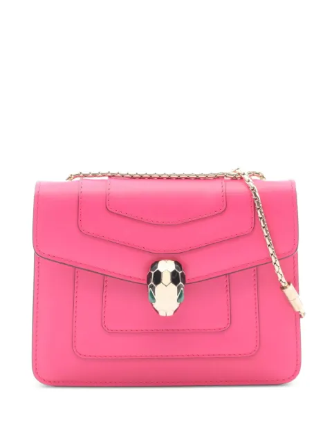 Bvlgari Pre-Owned 2010s Serpenti Forever mini cross body bag Pink 1084881