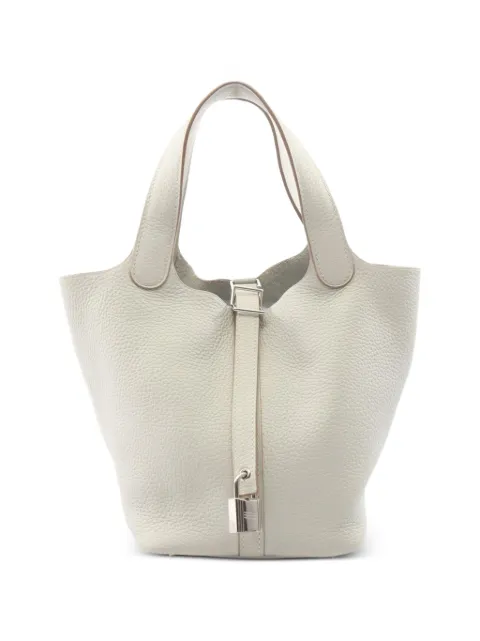 Hermès Pre-Owned 2020 PM Picotin Lock tote bag Neutrals 1085378Y