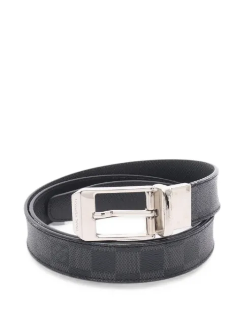 Louis Vuitton Pre-Owned 2014 Seattle Damier Graphite belt Black 1084029CA1124