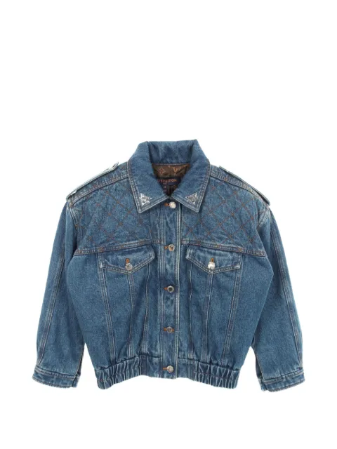 Louis Vuitton Pre-Owned 2010s quilted denim jacket Blue 1083952