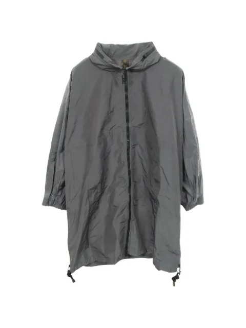 Louis Vuitton Pre-Owned 2010s Monogram side-zip raincoat Grey 1083414