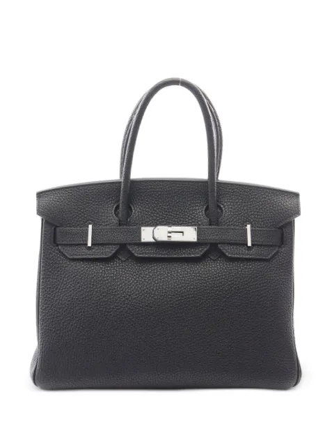 Hermès Pre-Owned 2010 30 Birkin Togo-leather tote bag Black 1085371NINSQUARE