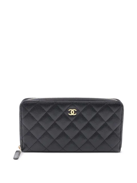 CHANEL Pre-Owned 2021s Caviar-leather wallet Black 1084915TL576515