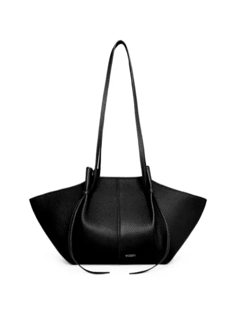 Yuzefi pebble-grained pleated shoulder bag Black MOCHIPEBBLEBLACK