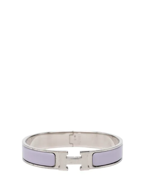 Hermès Pre-Owned 2000-2020 Narrow Enamel Clic H Bracelet PM costume bracelet Purple UY9N5R9N0GPYQY5W